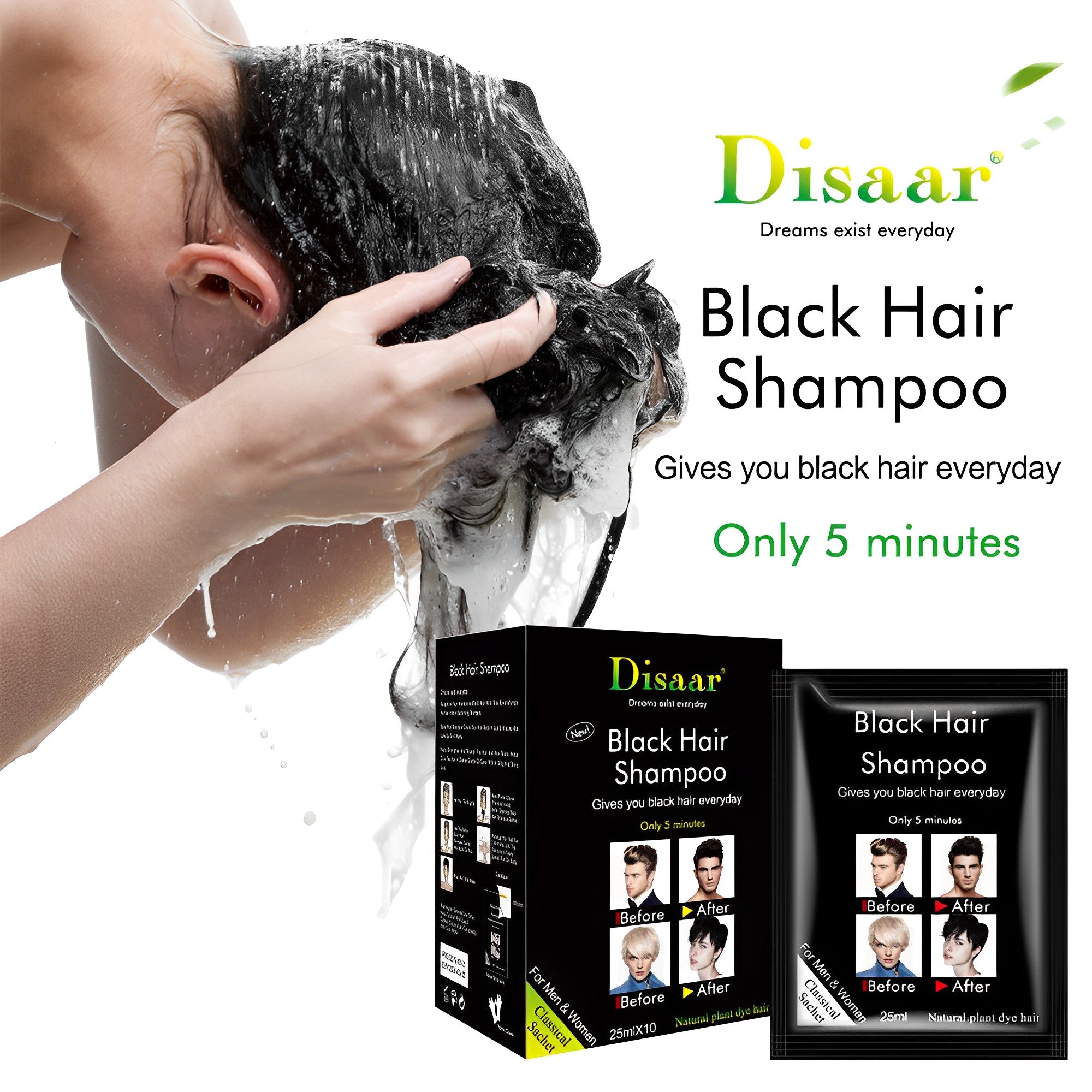 Dissar™ Shampoo Anticanas - Negro